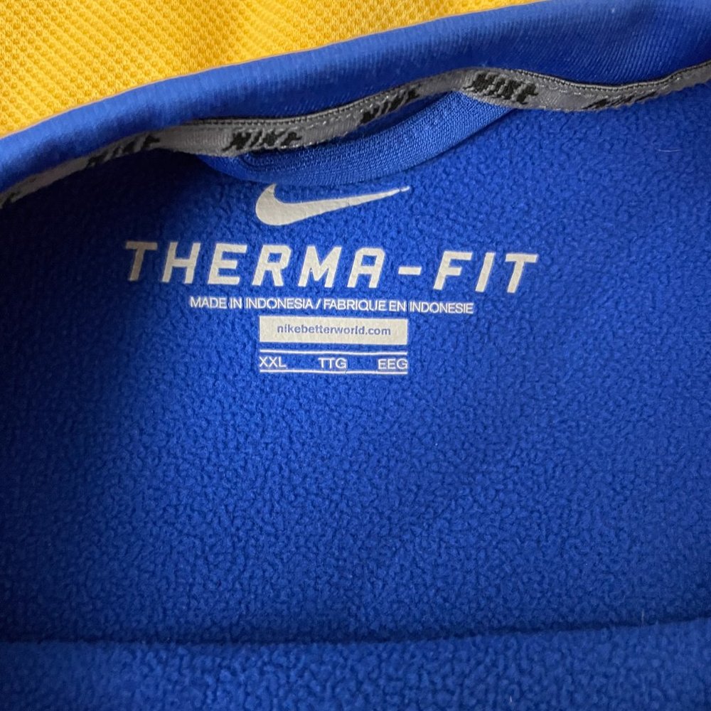 Nike | Men's Blue Therma-Fit Fleece lined Long Sleeve Athletic Sweatshirt 2XL - Picture 7 of 7